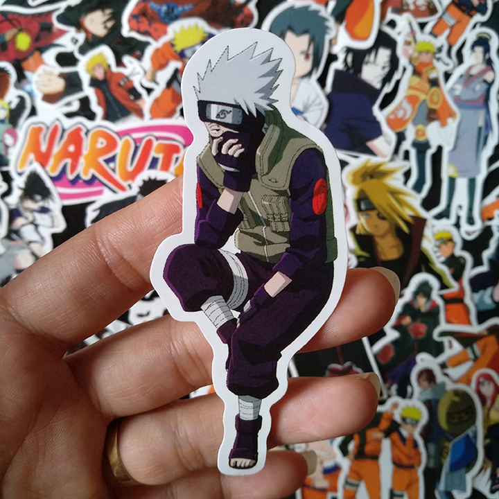 Bộ Sticker dán cao cấp chủ đề NARUTO - Dùng dán Xe, dán mũ bảo hiểm, dán Laptop