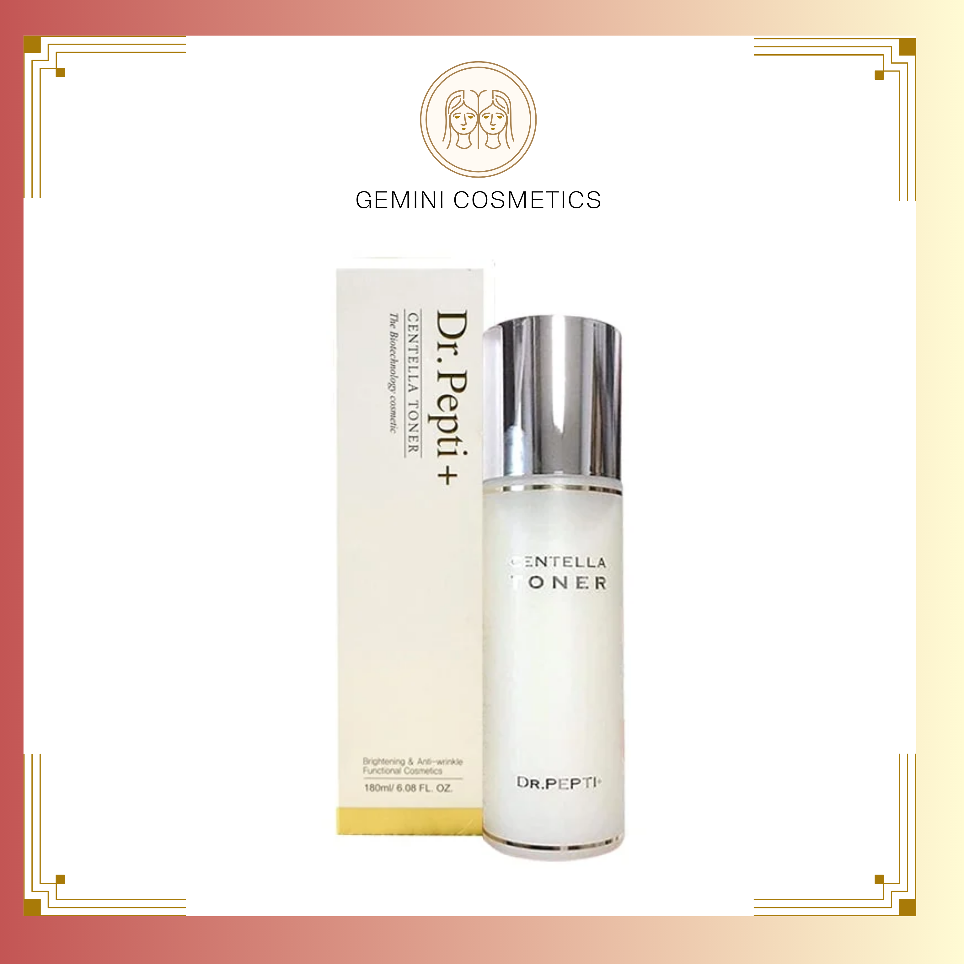Nước hoa hồng chống lão hoá Hàn Quốc Dr.Pepti Centella Toner 180ml