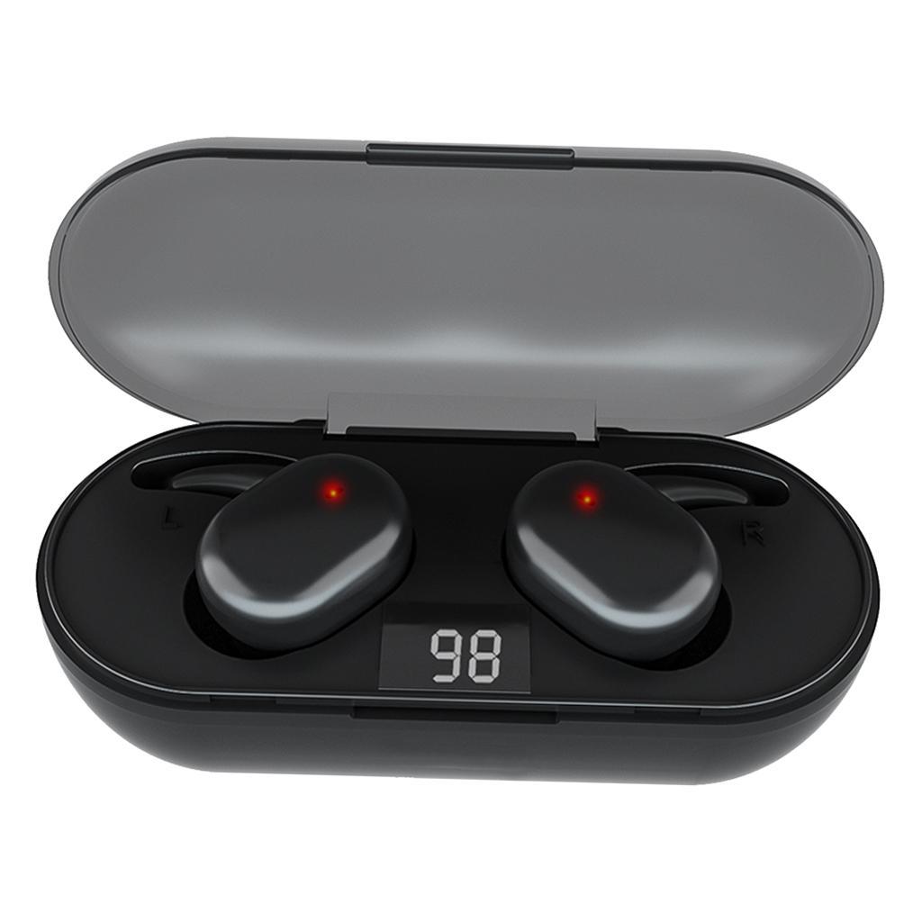 True Wireless Bluetooth 5.0 Earphones Smart Touch Control Earbuds Black