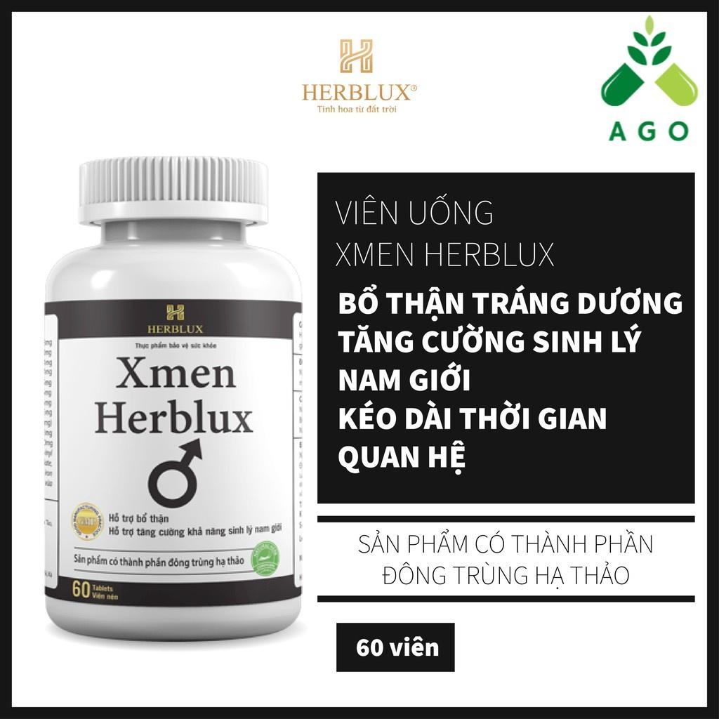 Xmen Herblux tăng cường sinh lý nam giúp bổ thận, giảm nguy cơ mãn dục nam giới (60 viên)