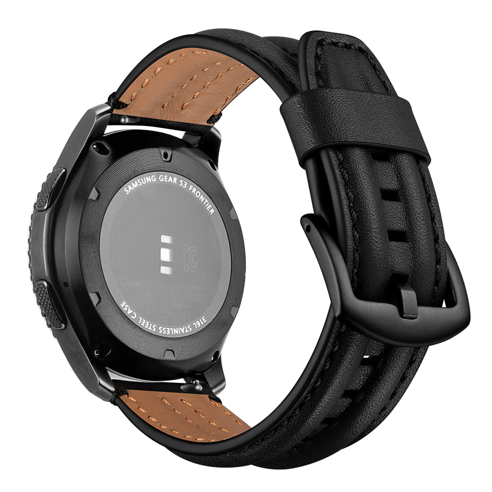 Dây Da Bò Sinewy cho Galaxy Watch 3 45mm / Galaxy Watch 46 / Huawei Watch GT 2 / Ticwatch Pro (Size 22mm)