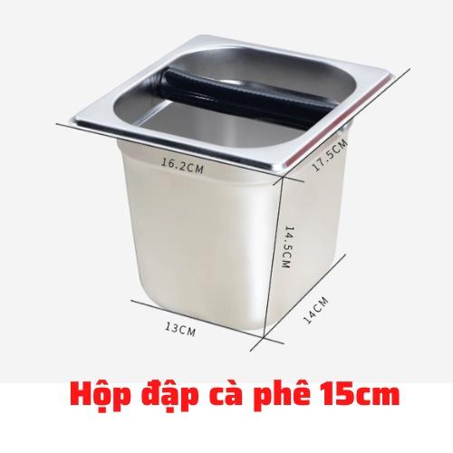 Hộp đập bã cà phê cao cấp Epresso inox cao cấp 10-15cm, hộp đựng bã cà phê, khay để cà phê tiện lợi dễ dàng sử dụng