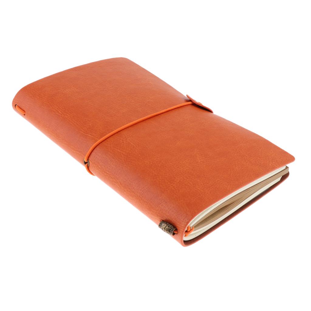 Orange A6 Paper Size Notebook Portable Note Book for Painting, Diary
