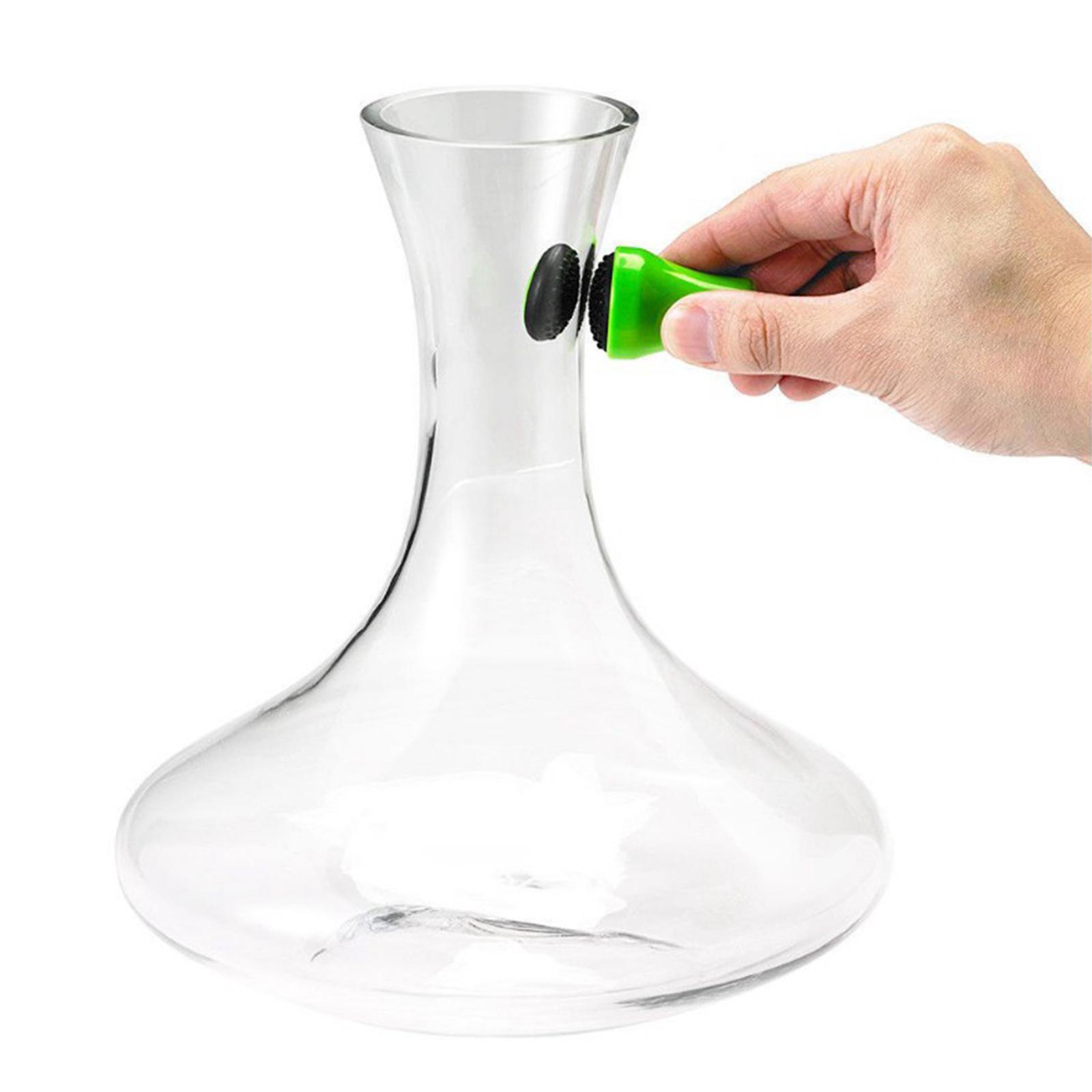 2x Silicone Brush Cleaner Magneitc Glass Spot Bottle Vase Scrubber
