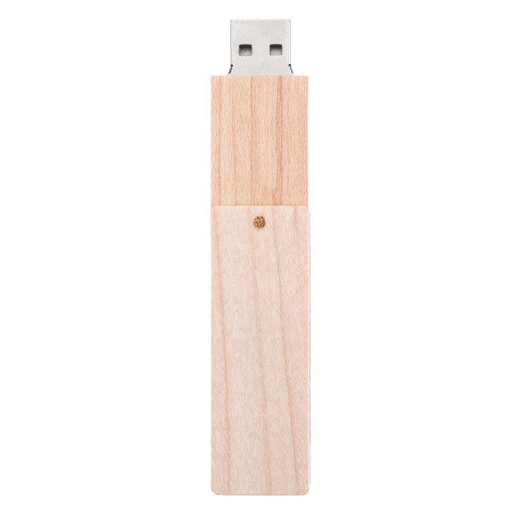 Rotatable Mini USB2.0 Flash Drive Thumb Pen Drives Memory Stick Wooden