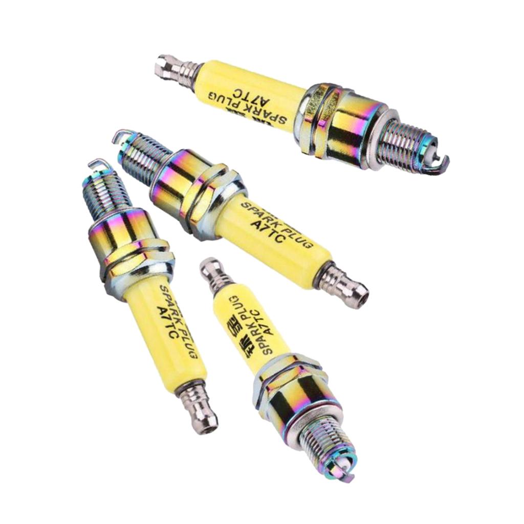 4Pcs A7TC Spark Plugs for Motorcycle Scooter GY6 50cc 125cc 150cc ATV