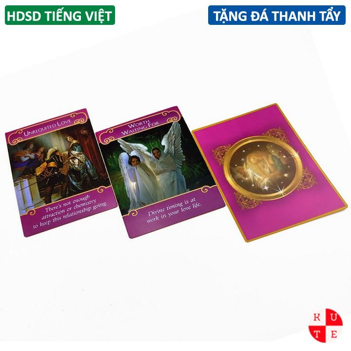 Bài Oracle Romance Angels 44 Lá Bài Cán Màng Tặng Hướng Dẫn Tiếng Việt Và Đá Thanh Tẩy