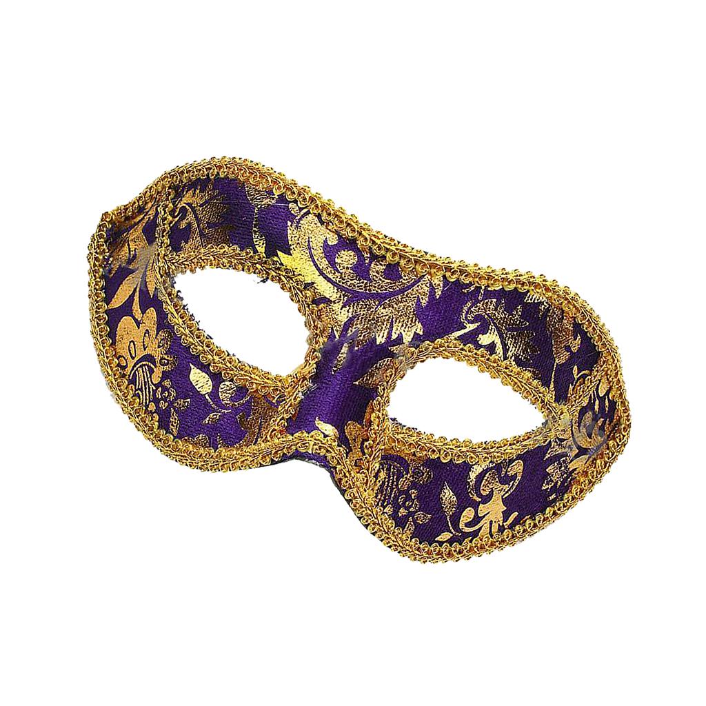 Venetian Masquerade Fancy Dress Ball Eye Mask Party Halloween Costume Purple