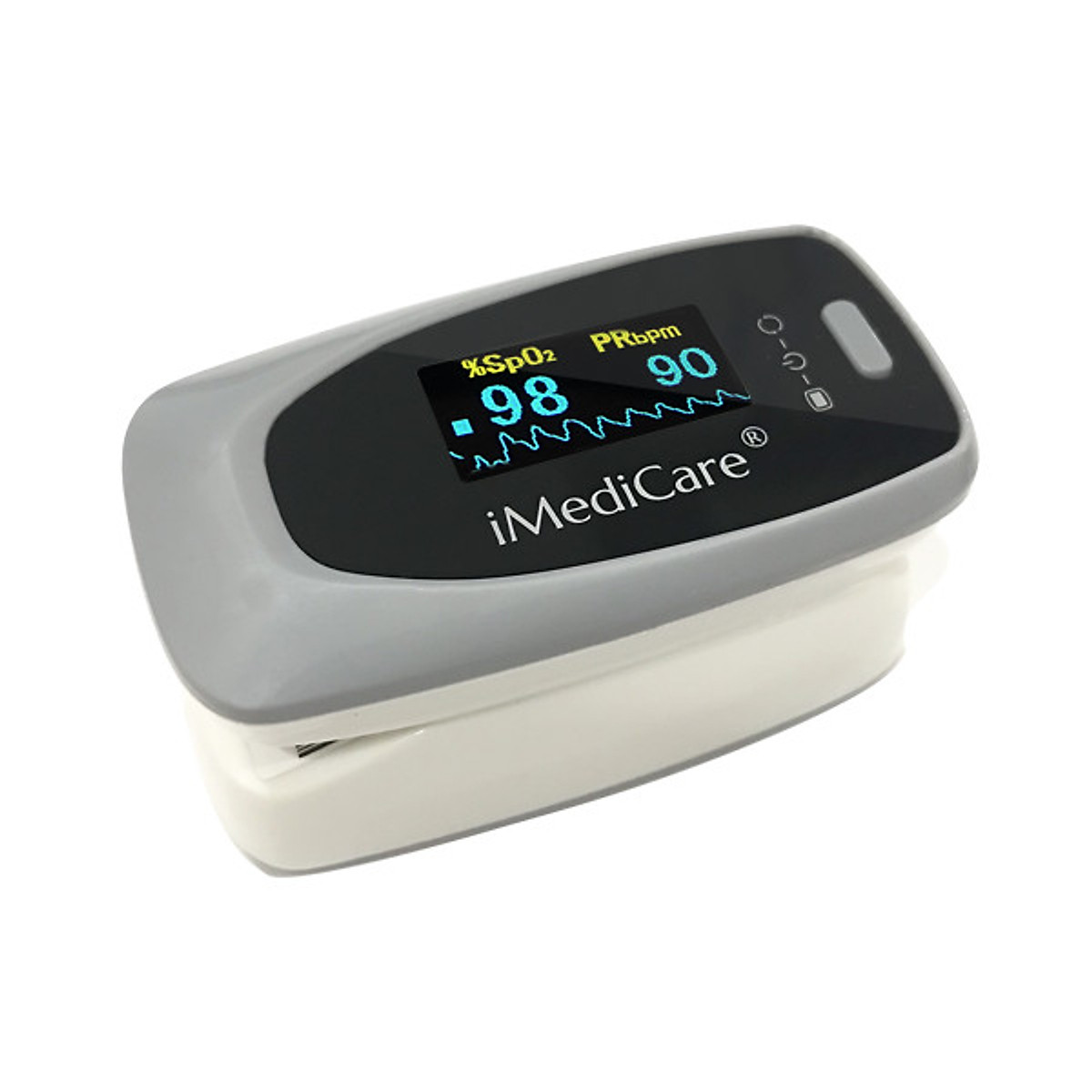 Máy đo nồng độ bão hòa Oxy trong máu SPO2 và nhịp tim iMediCare iOM-A8 Hàng chính hãng