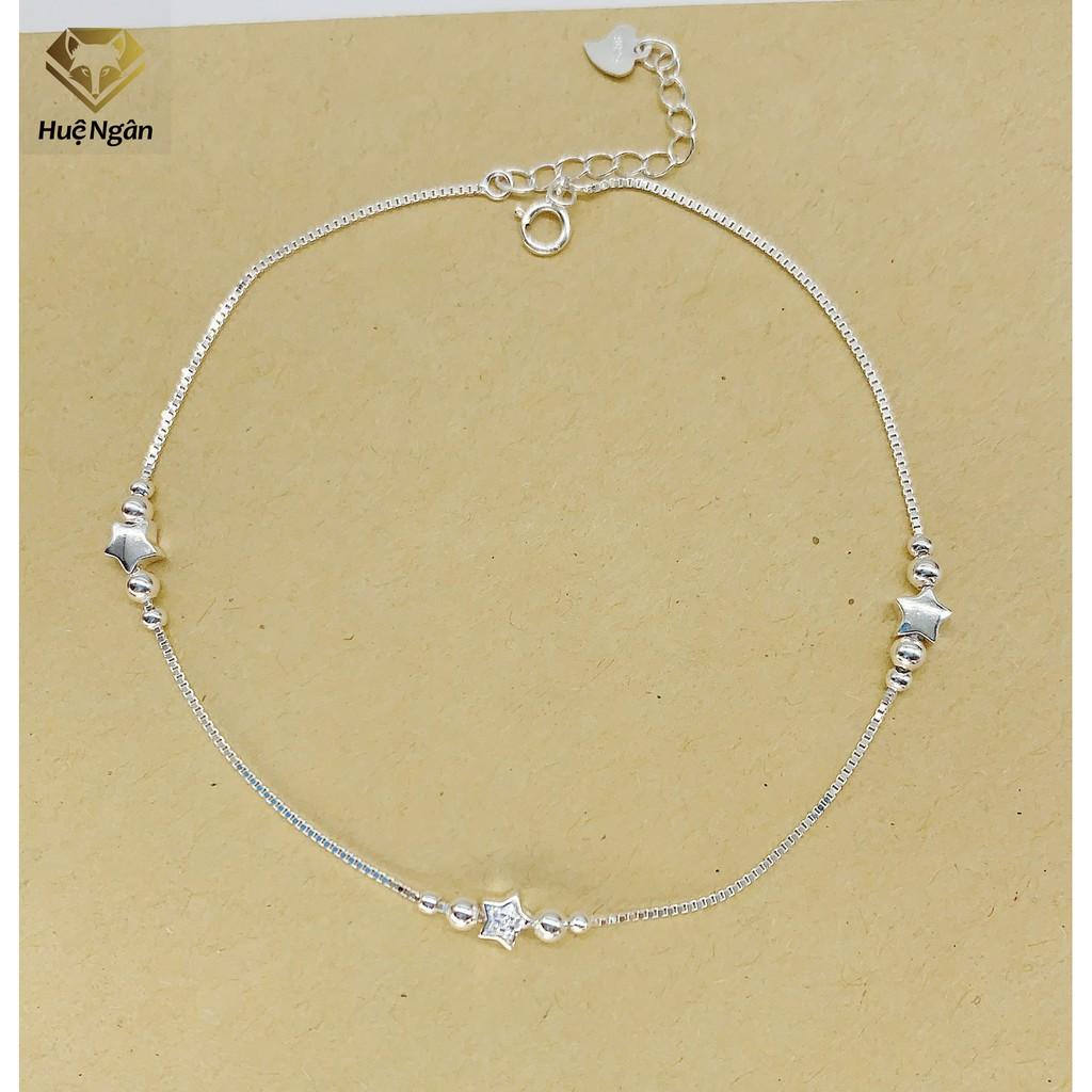 Lắc chân bạc Ý 925 Huệ Ngân - Ngôi sao may mắn RYBJ50118
