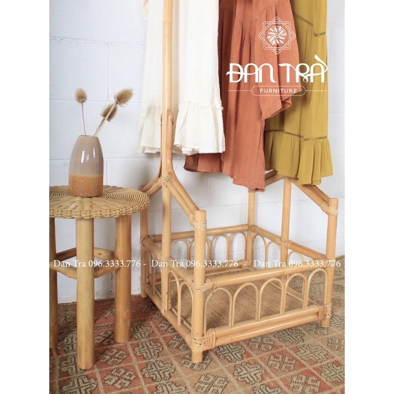 Kệ Mây Treo Đồ, Kệ Mây Decor Phòng Boho, Kệ Tủ Đựng Sách Decor ĐAN TRÀ