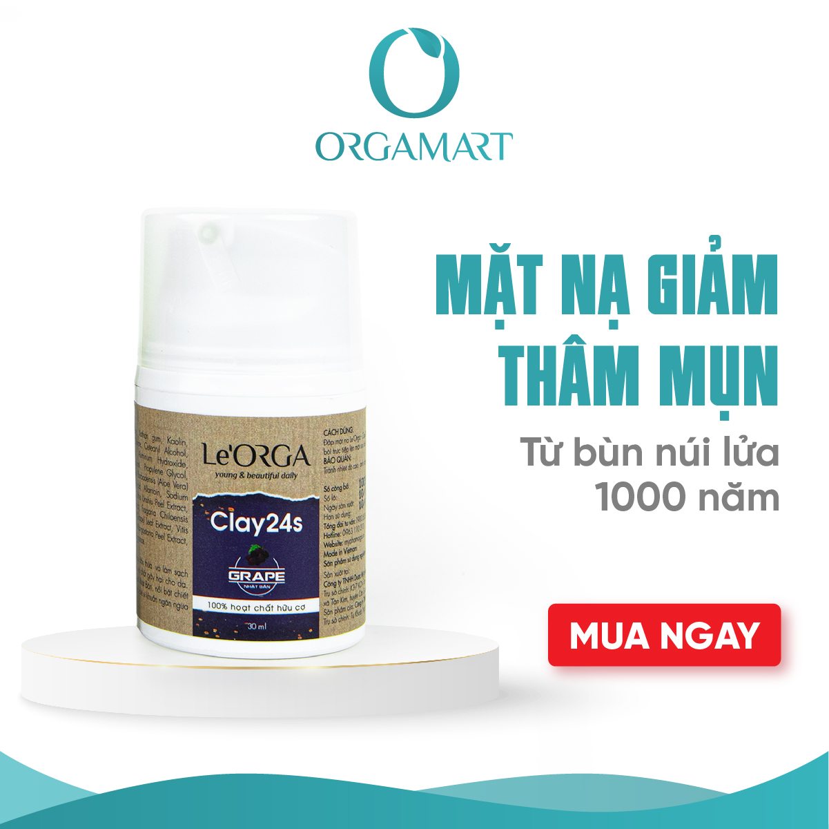 Mặt nạ đất sét - Le'Orga CLAY24s 30ml