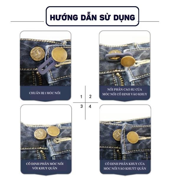 Móc Khuy Nối Dài Quần Jeans / Váy Có Thể Thu Gọn Dành Cho Mẹ Bầu
