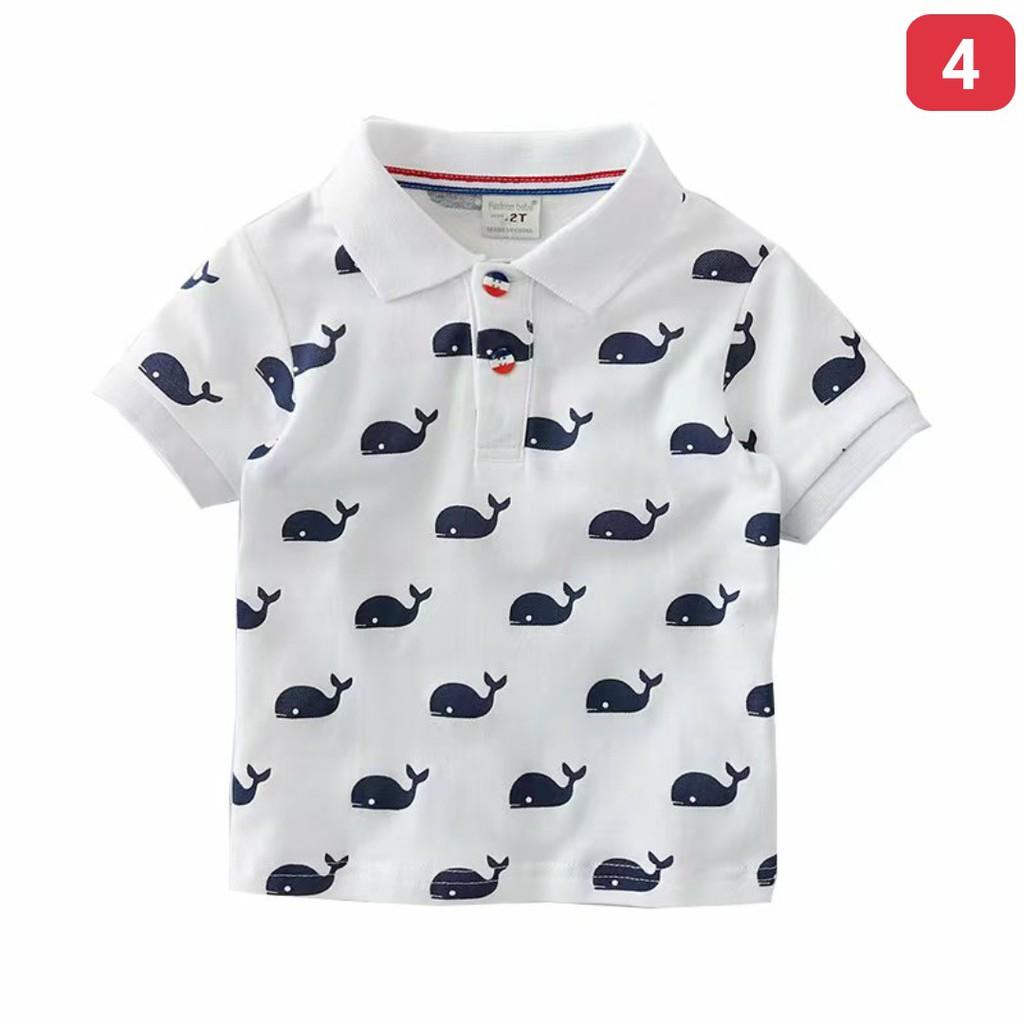 Áo cổ trụ bé trai size 18 tháng - 6 tuổi