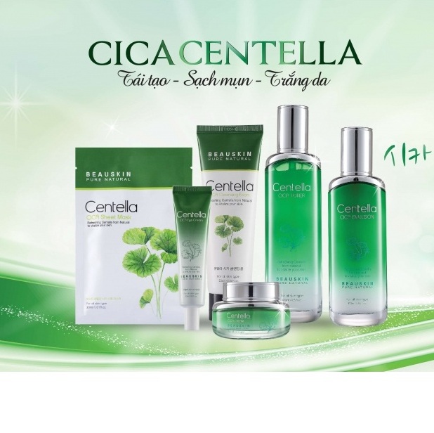 Combo 2 tuýp kem hỗ trợ điều trị nám đốm nâu đồi mồi vùng mắt Rau má Centella Beauskin Hàn quốc ( 30ml)