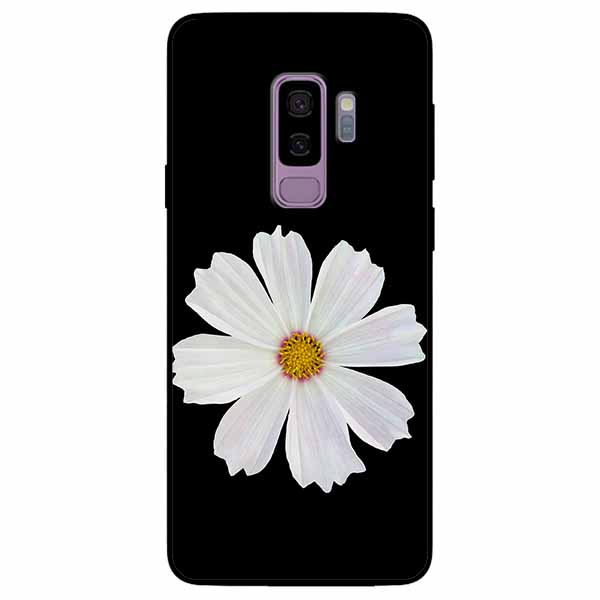Ốp lưng dành cho Samsung S9 Plus mẫu Cúc Trắng Đen
