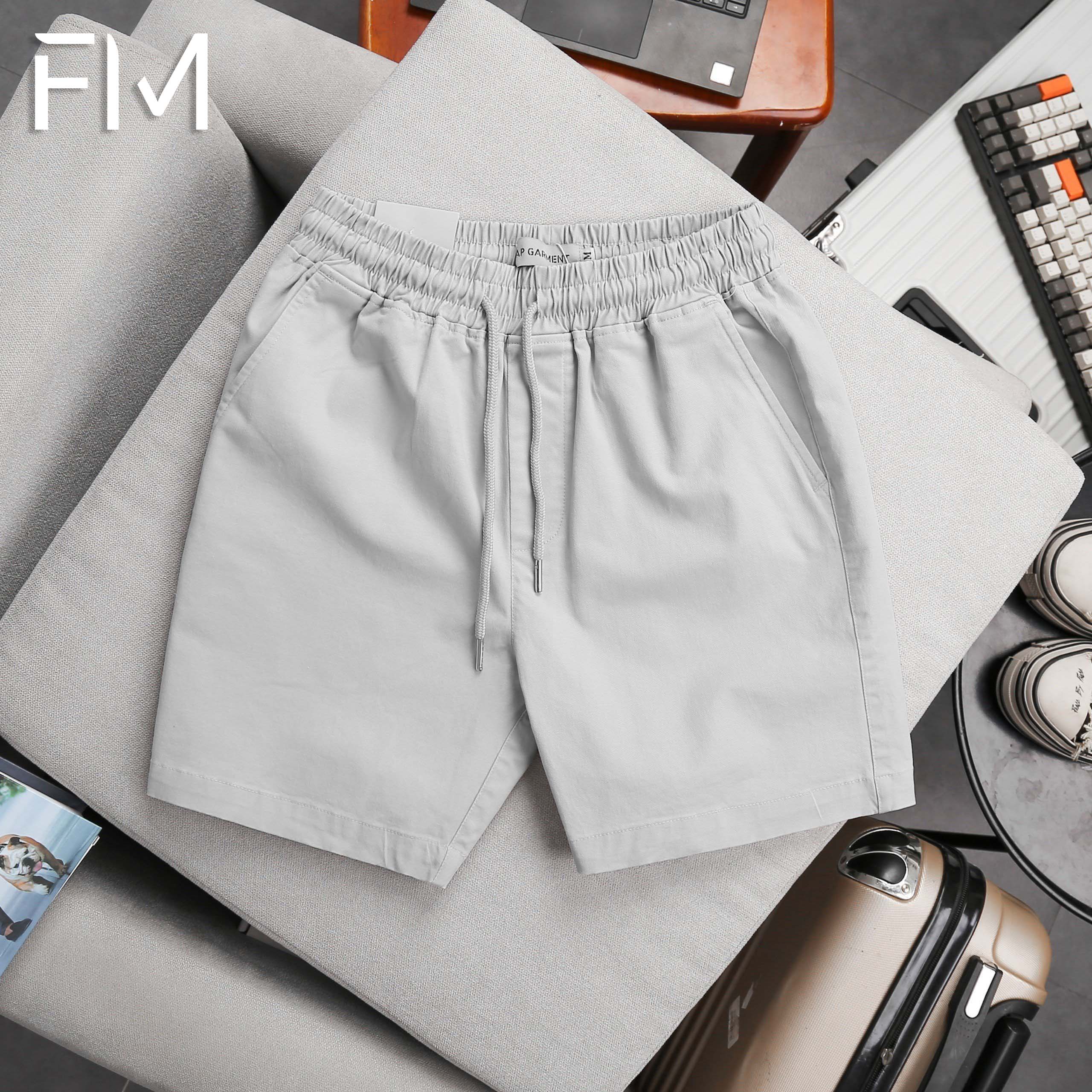 Quần short kaki nam lưng thun, kaki mềm mịn, big size cho người 95kg - FORMEN SHOP - FMPS227