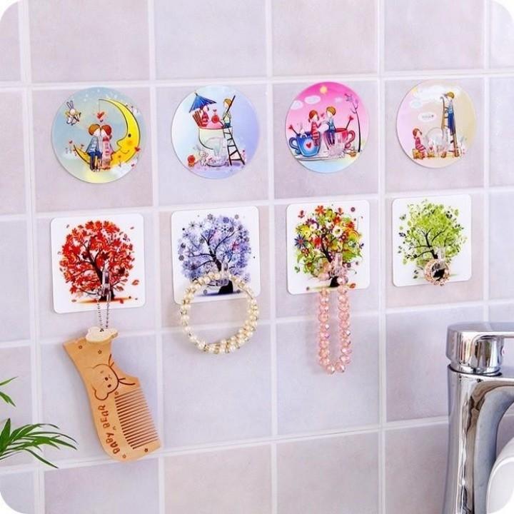 Móc Dán Tường Siêu Dính, Móc Dán Tường 3D In Hình Độc Đáo