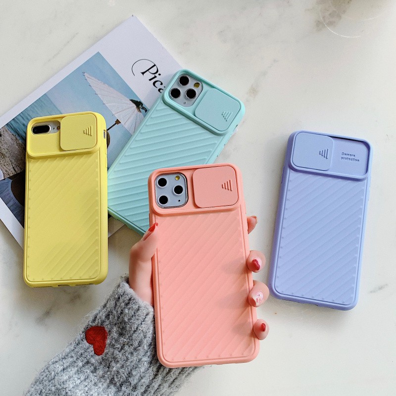Ốp Lưng iPhone Nắp Trượt Bảo Vệ Camera Dành Cho iPhone 6 / 6 Plus / 7 / 7 Plus / 8 / 8 Plus / X / Xs / Xs Max / 11 / 11 Pro / 11 Pro Max / 12 / 12 Pro / 12 Pro Max