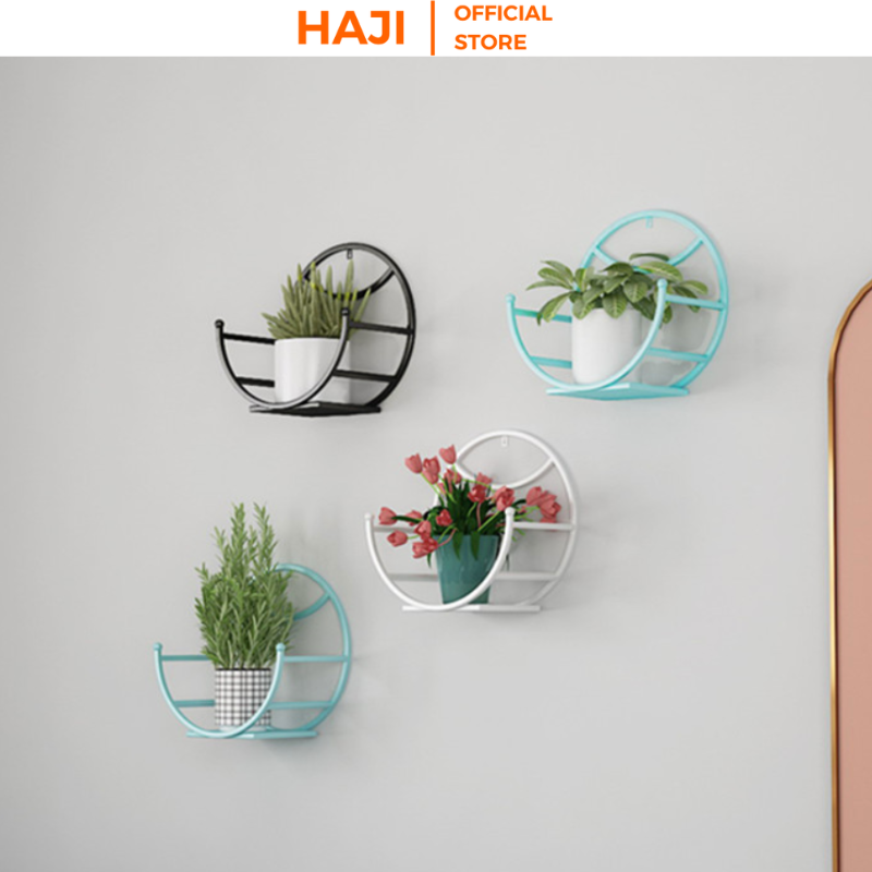 Kệ treo tường bán nguyệt dán tường được xem là đồ nội thất decor nhà cửa xinh xắn thương hiệu HAJI NA16