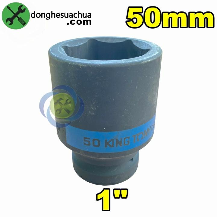 Tuýp 50mm 1 inch Kingtony 843550M loại dài 6 cạnh màu đen