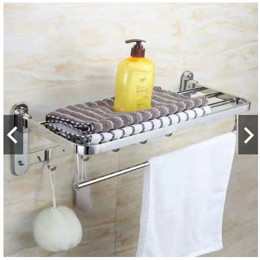 Giá treo khăn nhà tắm 2 tầng Inox 304 cao cấp