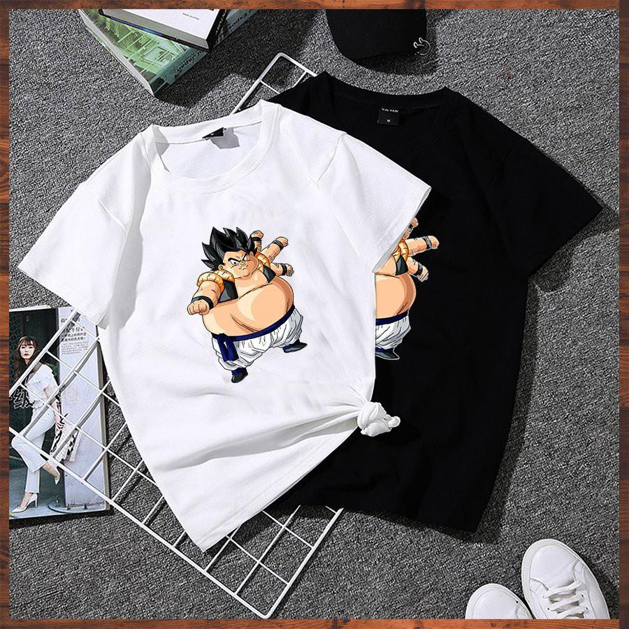 Áo thun unisex form rộng in hình GOKU mập cực đáng yêu