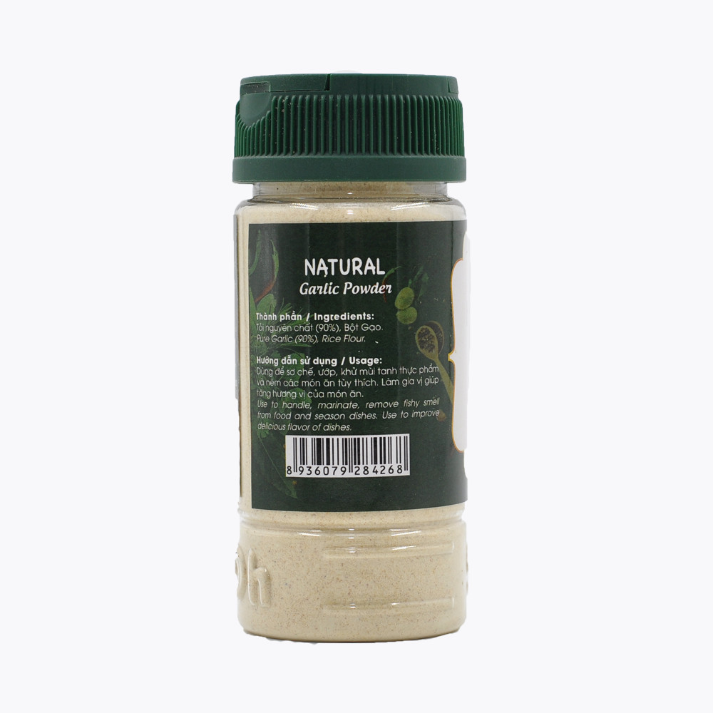 Natural Tỏi bột 60g Dh Foods - Bột tỏi nguyên chất
