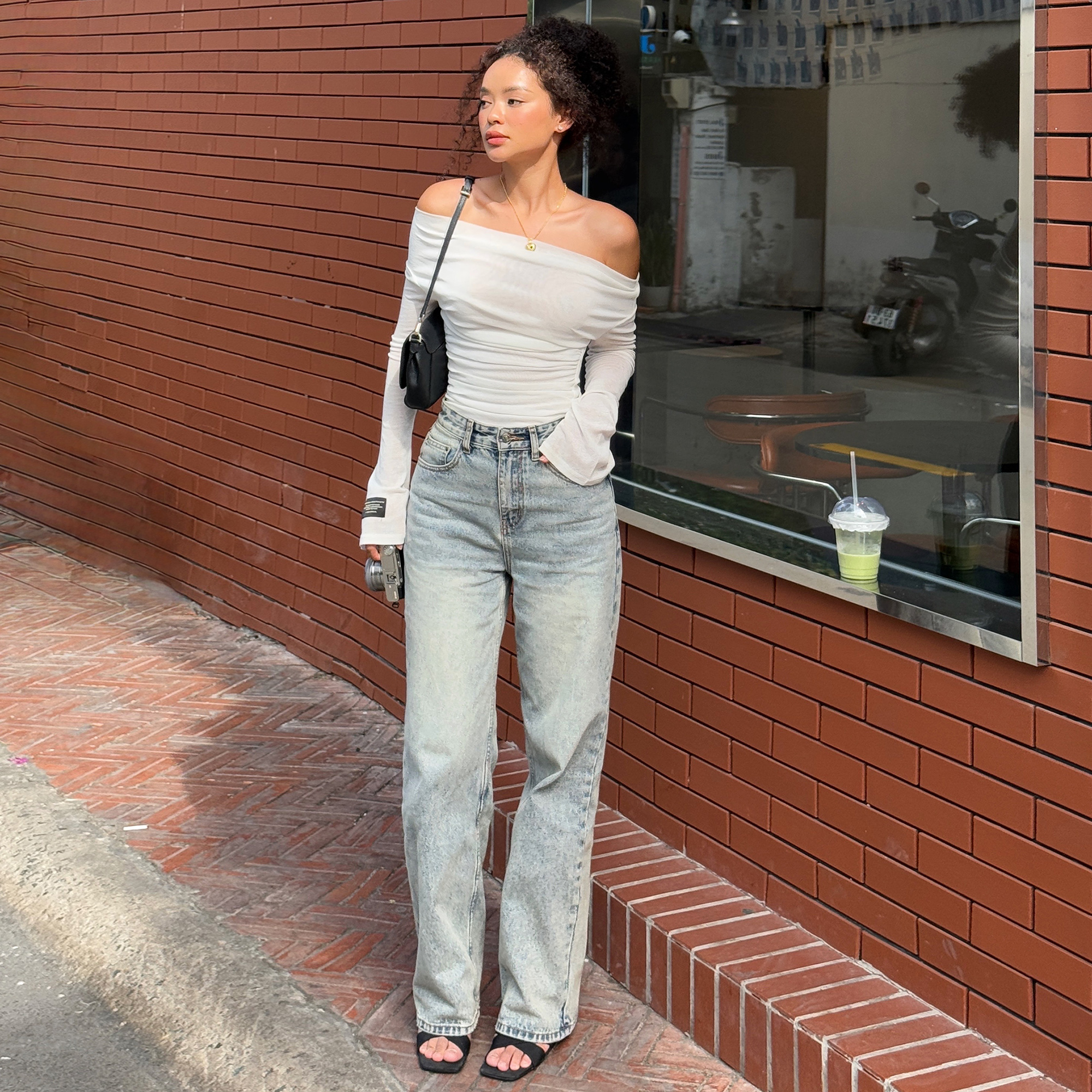 Quần Jean Nữ Ống Rộng Classic Aaa Jeans