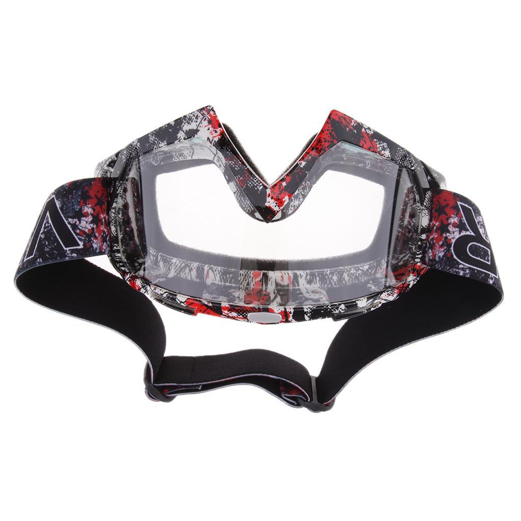 Racing Motocross Snowmobile Snowboard Goggles Protector Eyewear Clear