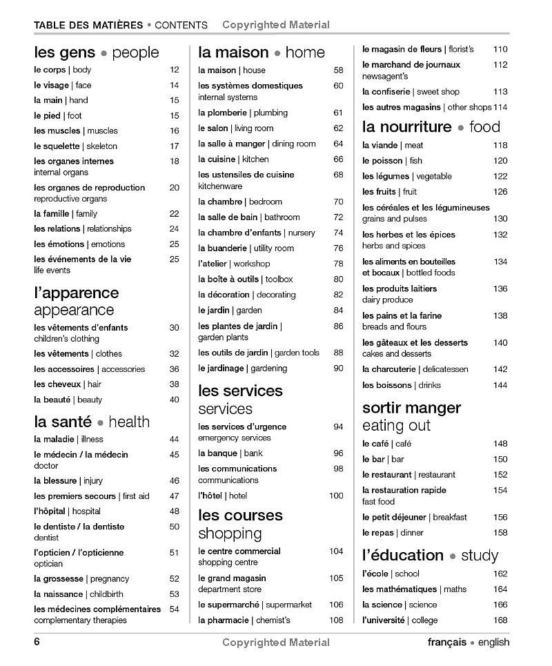 Sách ngoại văn: French English Bilingual Visual Dictionary
