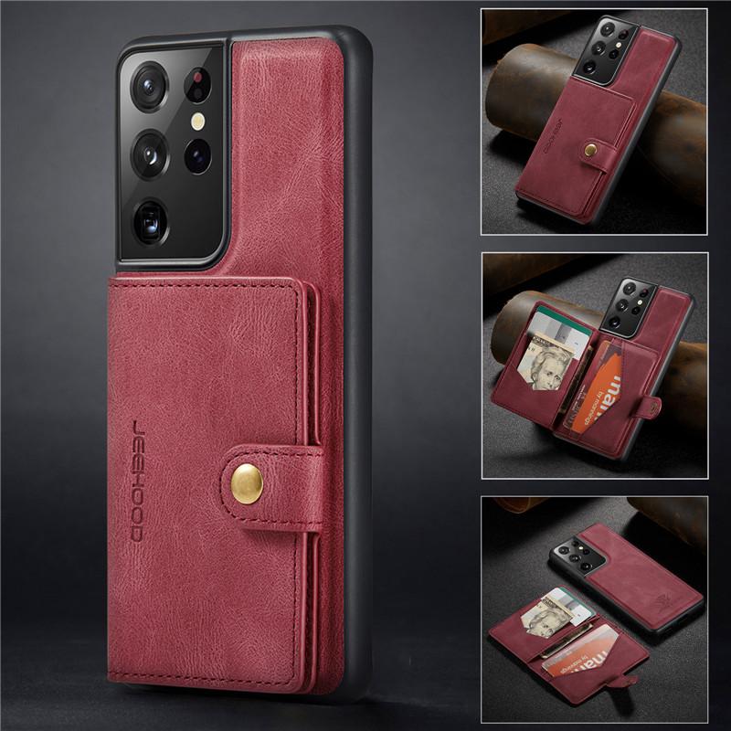 Ốp điện thoại lưng nam châm hít ví đựng tiền cho Samsung Galaxy Note 8 9 10 10+ Note 20 S20 FE S20+ Ultra