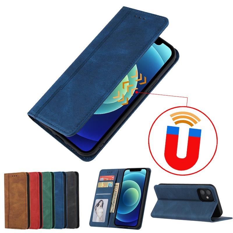 Apple Bao Da Điện Thoại Nắp Gập Từ Tính Chống Rơi Cho Iphone 11 12 Pro Max Ốp