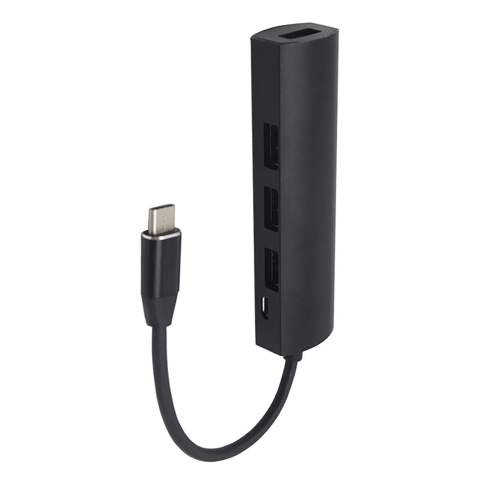 USB Type-C Hub Connectors USB 3.0 2.0 Adapter Cable for MacBook Black