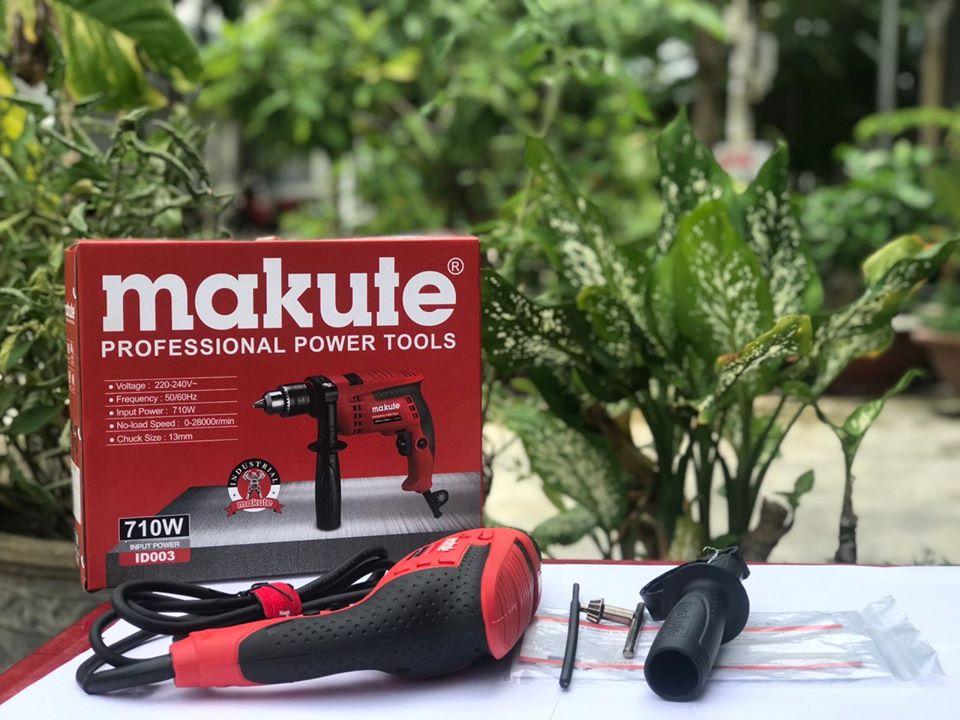 MÁY KHOAN ĐỘNG LỰC 710W MAKUTE ID003 RED- HÀNG CHÍNH HÃNG