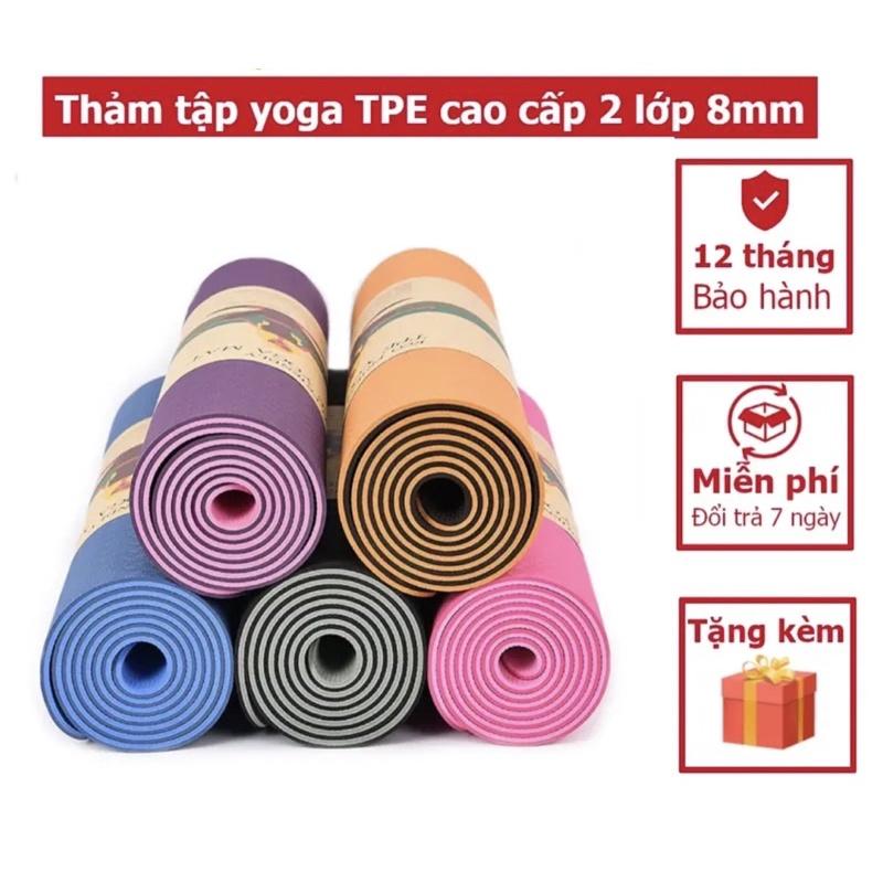 THẢM TẬP YOGA CAO CẤP THẢM TẬP GYM TPE KHỔ 60cm x 183cm