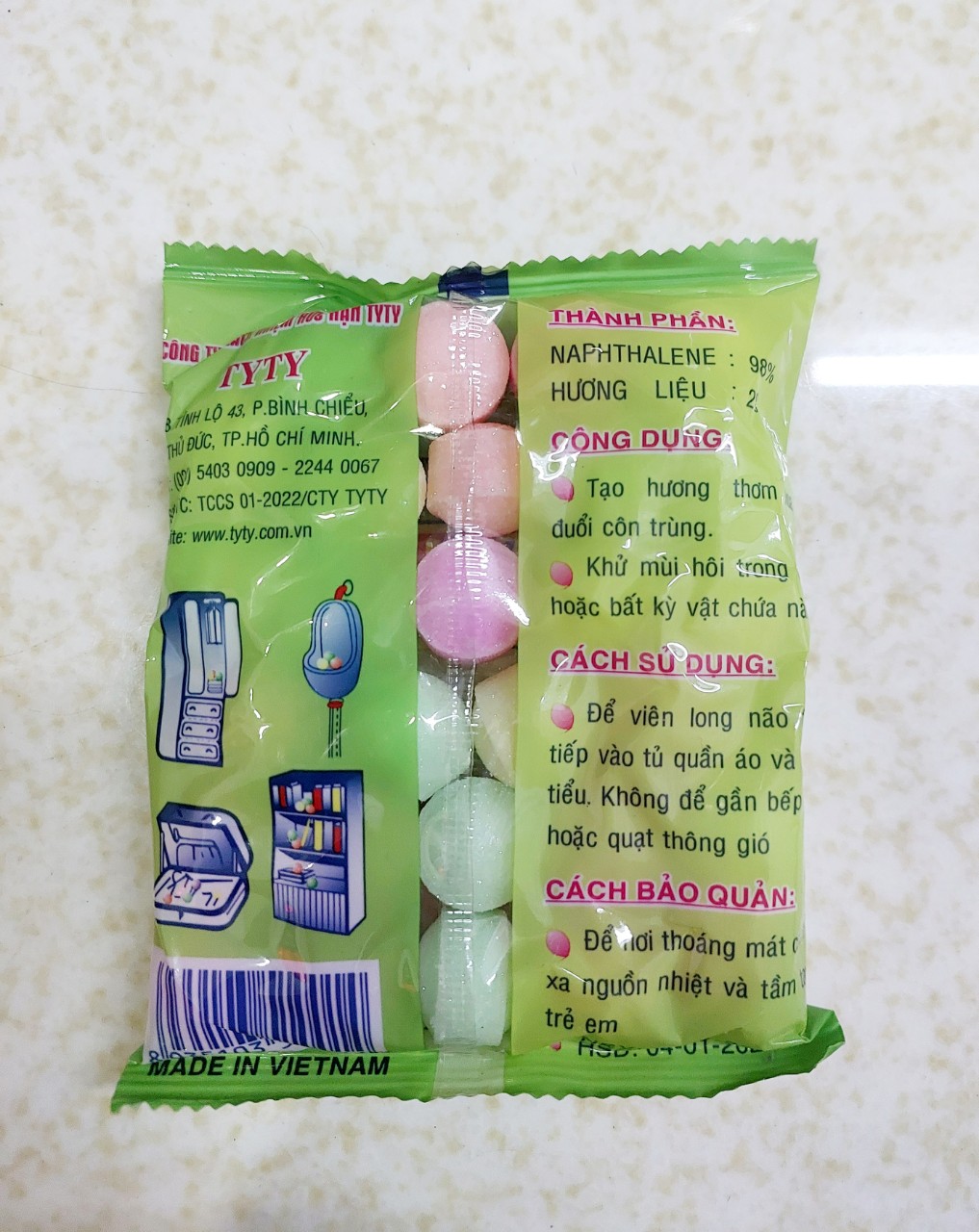 LONG NÃO TYTY khử mùi, đuổi chuột 100G