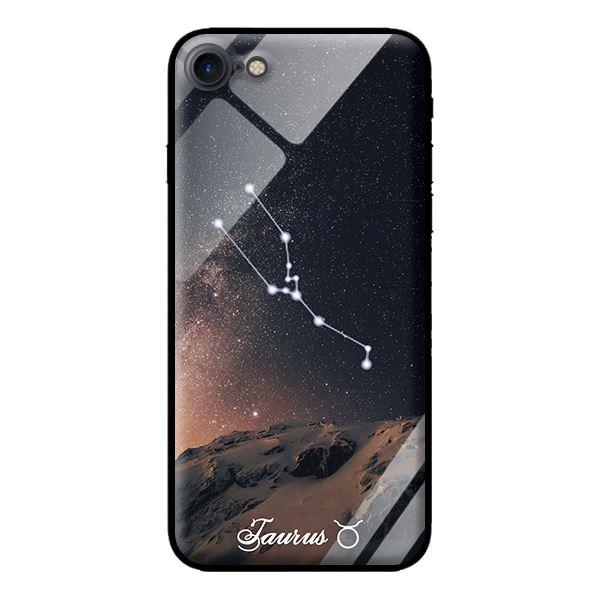 Ốp kính 12 cung Hoàng Đạo cho iPhone 8 Taurus - Hàng chính hãng