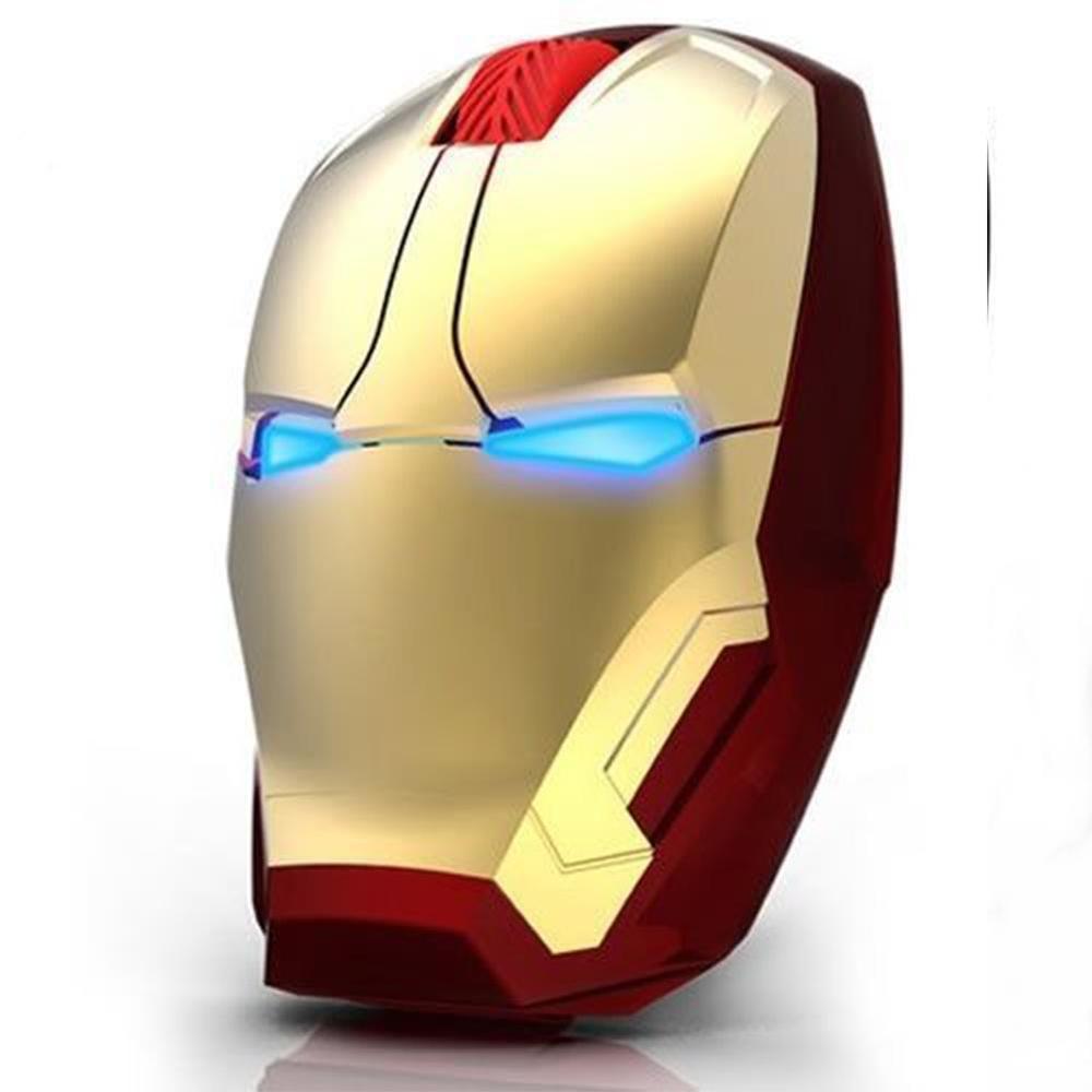 Chuột Game Không Dây USB 2.4G 3 Đèn LED USB Chuột Cho Máy Tính Laptop Người Sắt Chuột Chơi Game