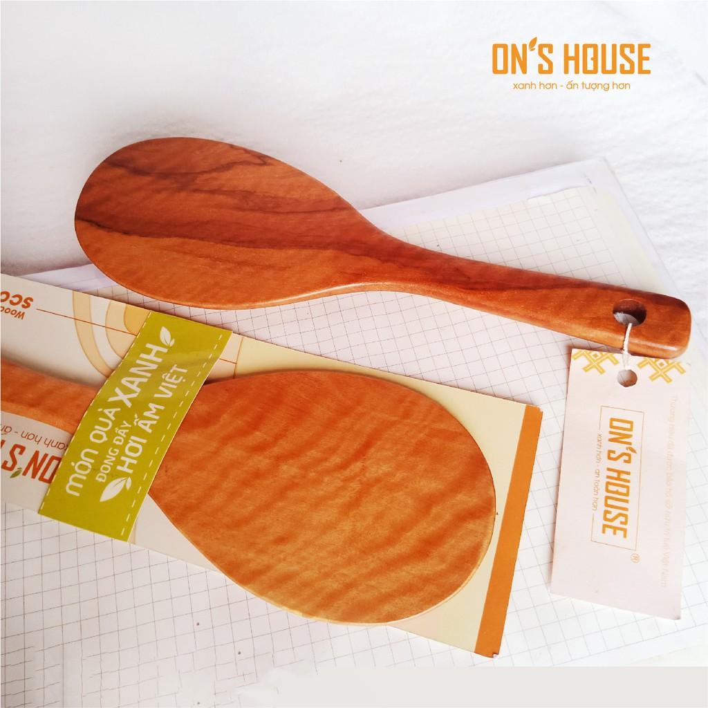 Muôi Múc Cơm Gỗ Tiện Lợi Bền Đẹp - Hàng Chính Hãng