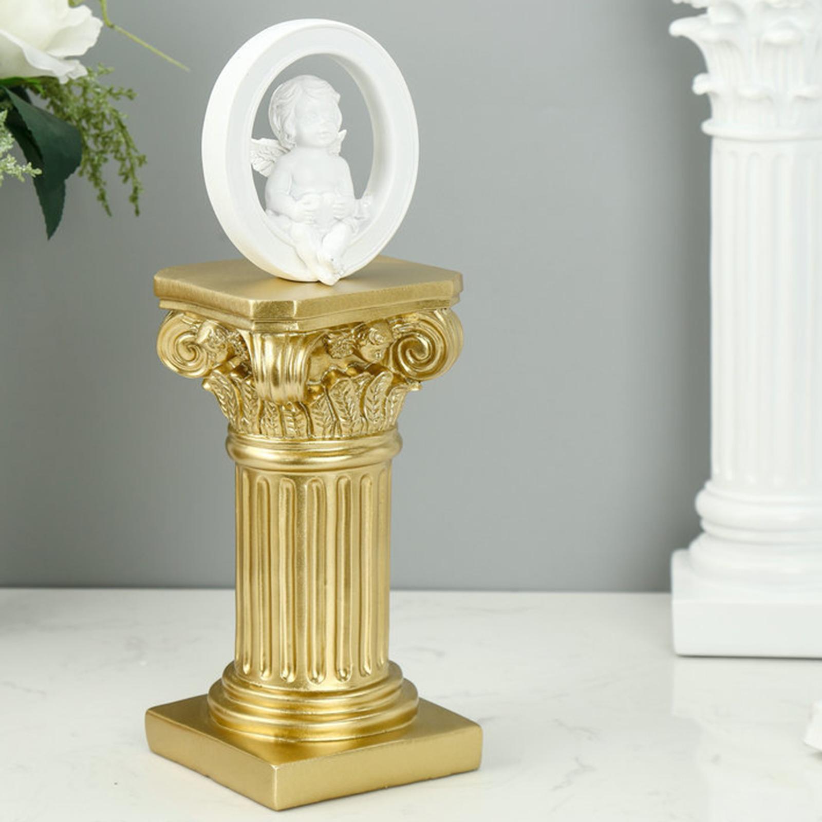 Roman Column Statue Plinth Base for Outdoor Decoration Handicraft Props