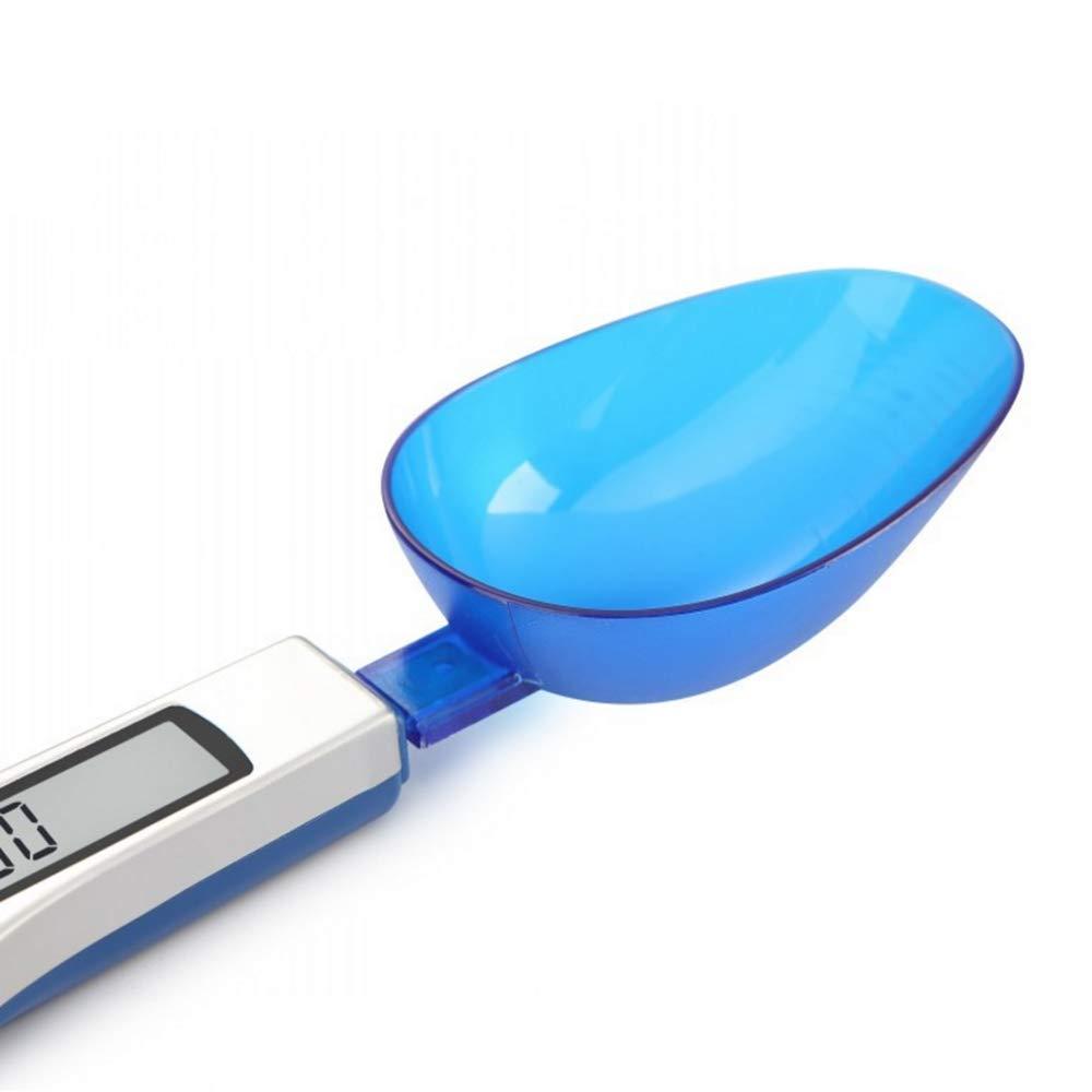 500g/0.1g Muỗng đo trọng lượng kỹ thuật số dễ thương màu xanh lam Muỗng đo miligam