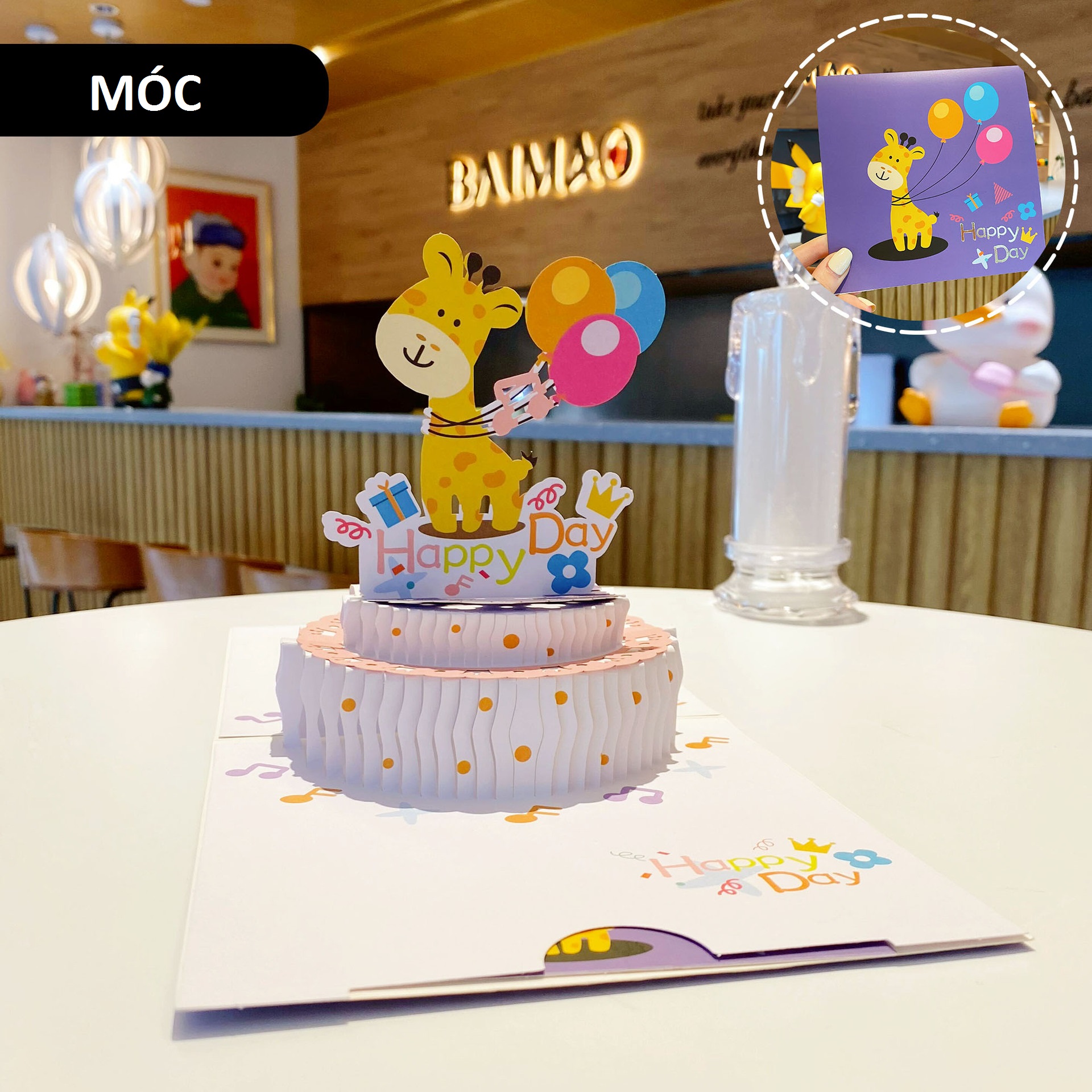 Thiệp 3D chúc mùng sinh nhật - HAPPY BIRTHDAY