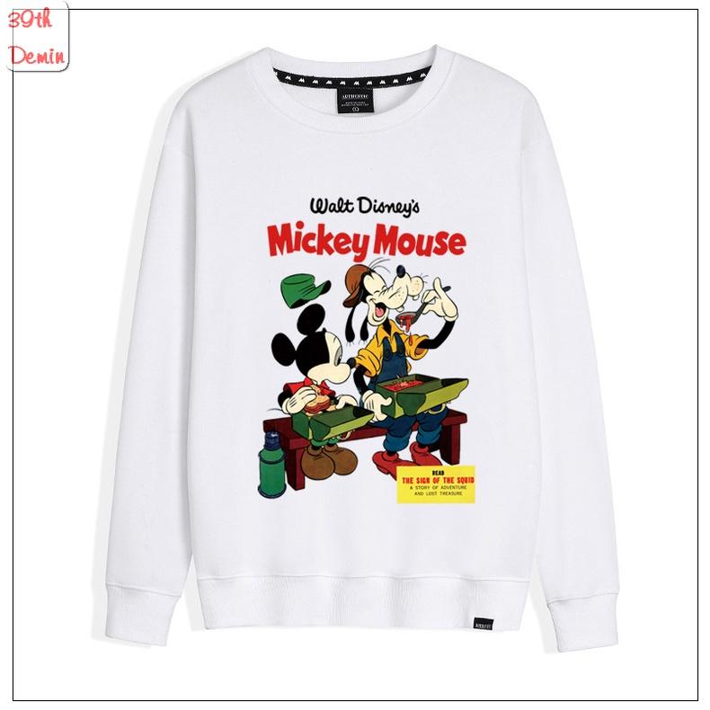 Áo nỉ MICKEY CUTE phong cách Hàn Quốc sweater unisex Form rộng Free Size