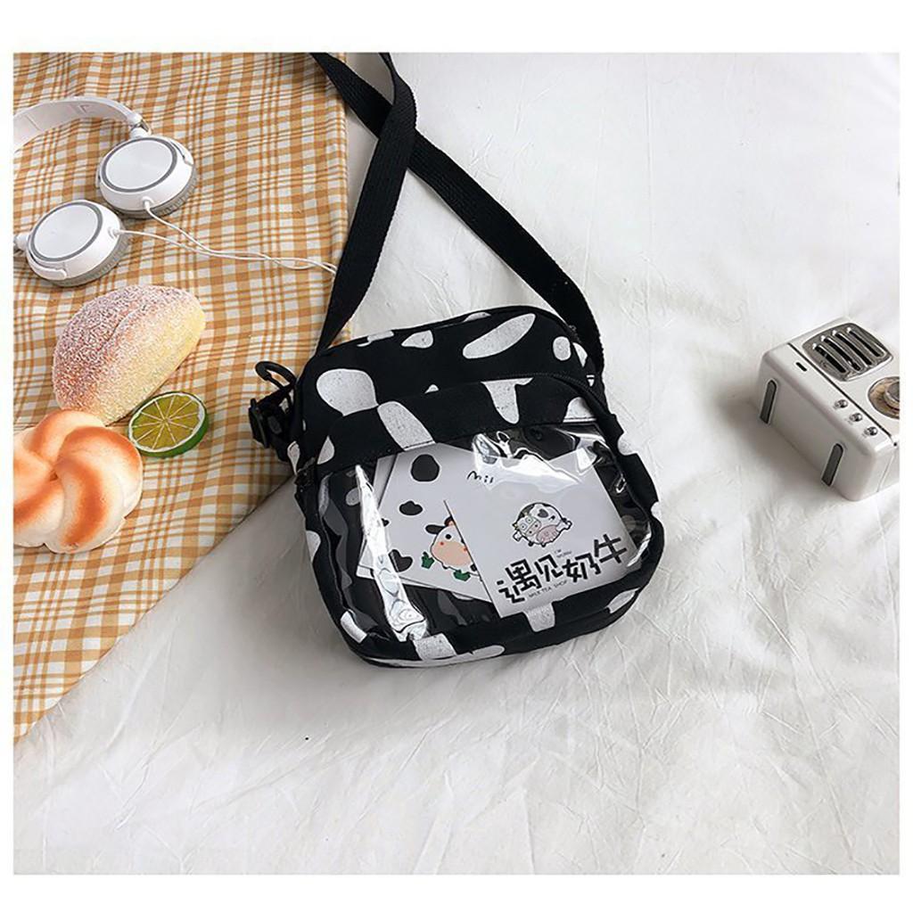 Túi tote vải canvas nữ đeo chéo đẹp đi học cute dễ thương giá rẻ TV51