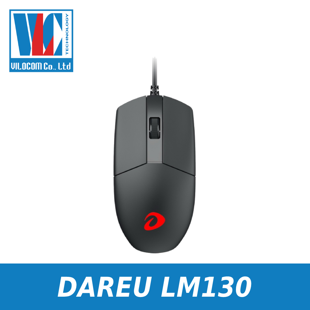Chuột Gaming DAREU LM130 Đen - Hàng Chính Hãng