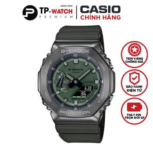 Đồng Hồ Nam Dây Nhựa Casio G-Shock GM-2100B-3ADR Chính Hãng - GM-2100B-3A Mặt Kim Loại