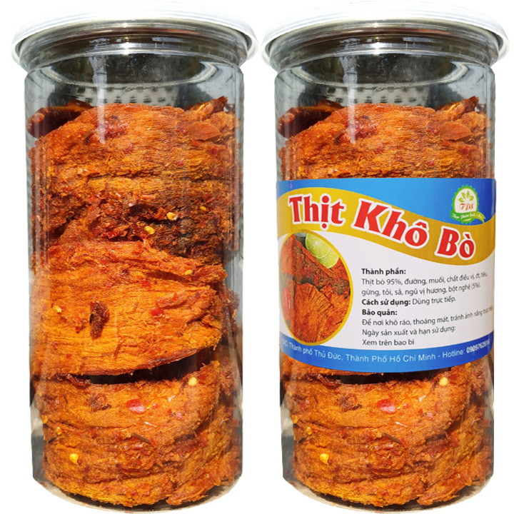 Khô Bò Miếng Mềm Ngon Cao Cấp TLP - Hũ 250G