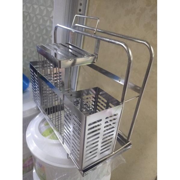 GIÁ KỆ ĐỂ DAO, THỚT INOX ĐA NĂNG