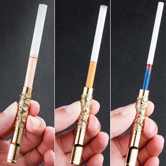 Tẩu Lọc Thuốc Cầm Tay Họa Tiết Hoa Văn Rồng Cao Cấp ZB-376 - Quà tặng cho sức khỏe nam giới ( giao họa tiết ngẫu nhiên )